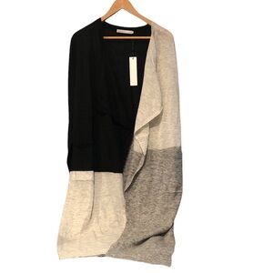 One Grey Day Color Block Wool Blend Women's Sweater XS/S A1